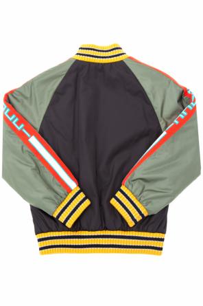 Logo-embroidered bomber jacket, zdjęcie 2 Logo-embroidered bomber jacket od Gucci Kids
